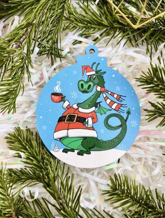 Набор деревянных игрушек на ёлку