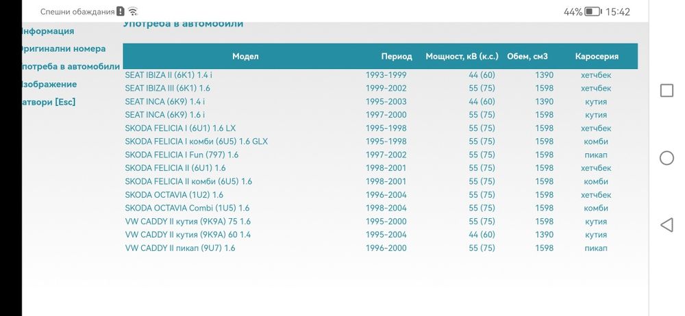 Водна помпа- seat, Volkswagen, SKODA