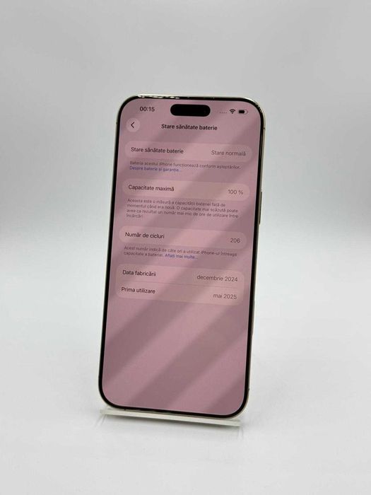 Iphone 16 PRO MAX / 256 GB 100% BAT / Factura / Garantie #52228