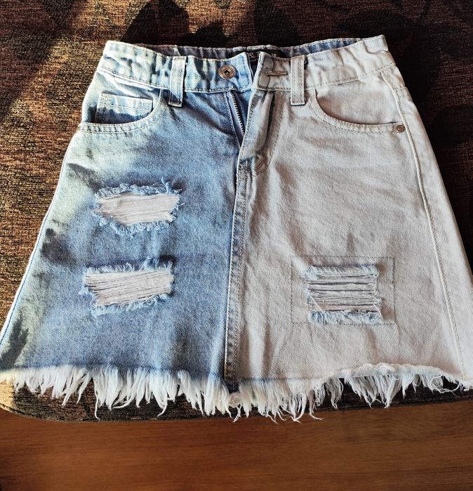 Дънкова пола р.128-134