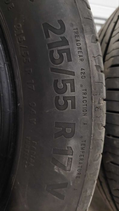 Гуми 2025 година Continental EcoContact 6 215/55/17 на 4500 км пробег