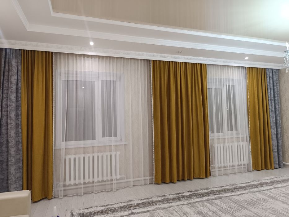 Продам шторы с тюлью