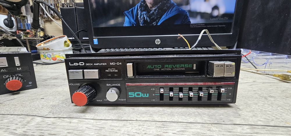 Автомагнитола японская касетная  ретро