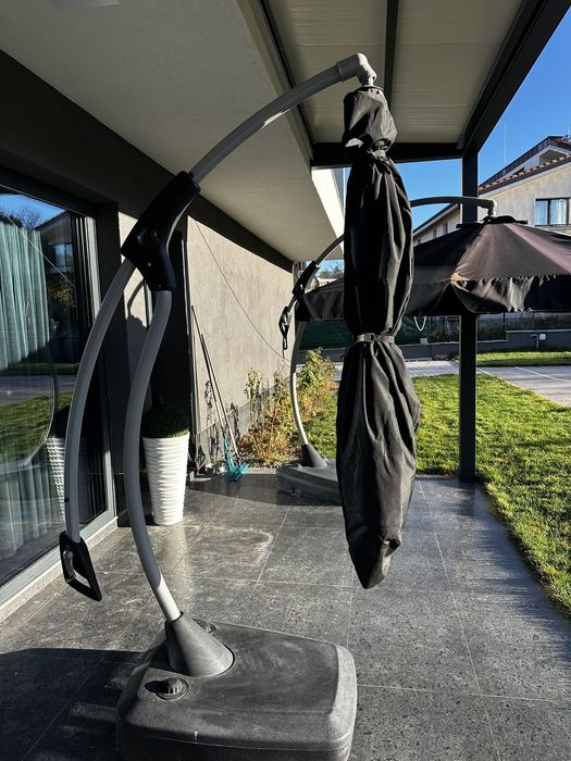 Висящ чадър HAUGESUND Ø300 черен