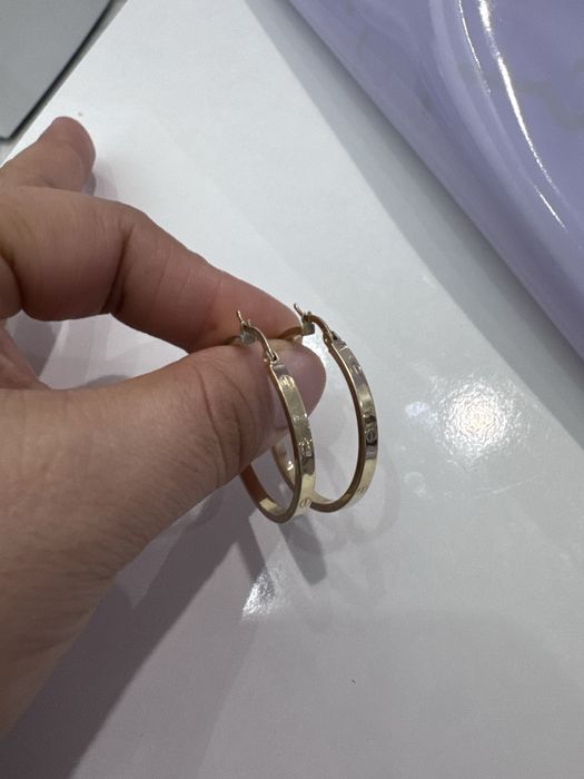 Золото картие серьги