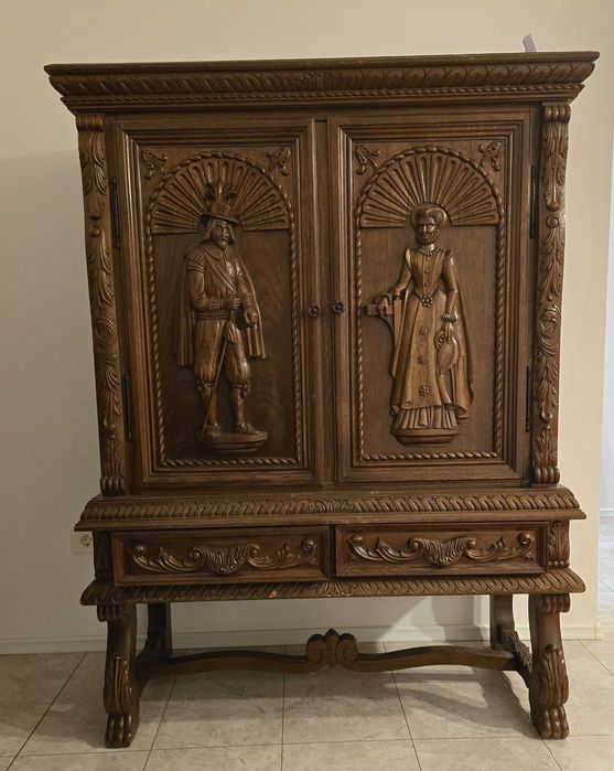 Set mobila living din lemn masiv