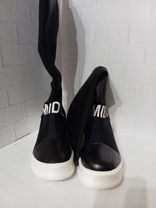 Сапожки стрейч на платформе