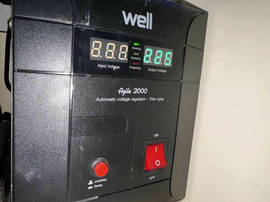 Stabilizator Automat De Tensiune Well Agile 2000va 1400w