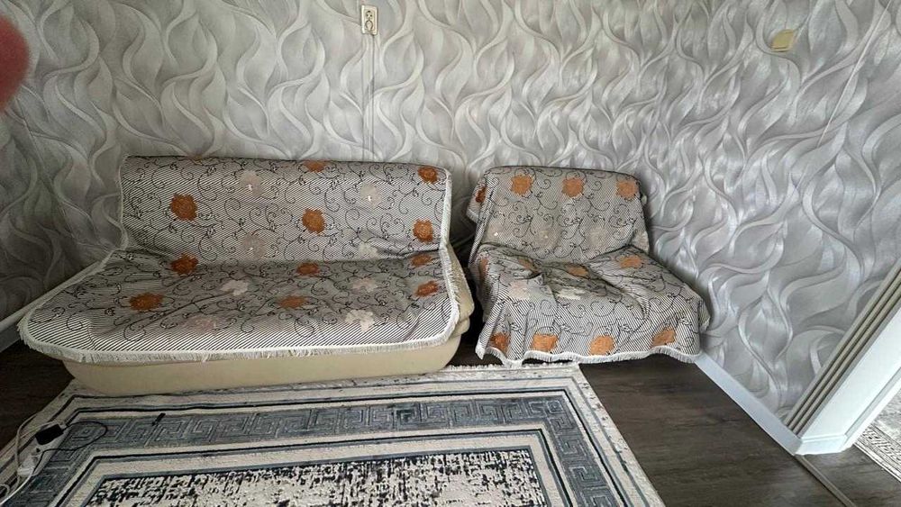 Диван + минидиван + кресло + матрасы дивандектер тегин.