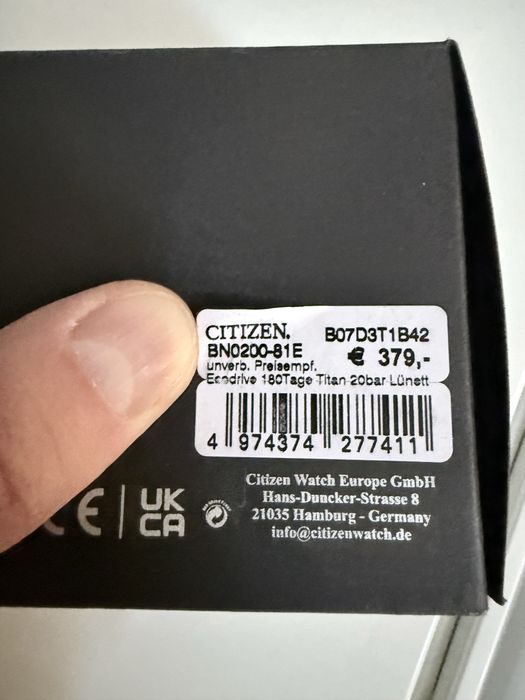 Продам часы Sitizen Eco-drive