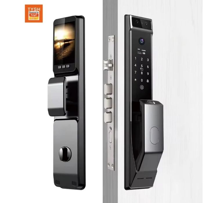 Умный замок ТYSН Тиуа Зd распознавание лица  с камерой Cerradur