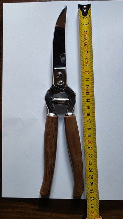Foarfecă profesională Kretzer Solingen 5013 – Made in West Germany – NOUĂ – mânere din lemn – în cutie