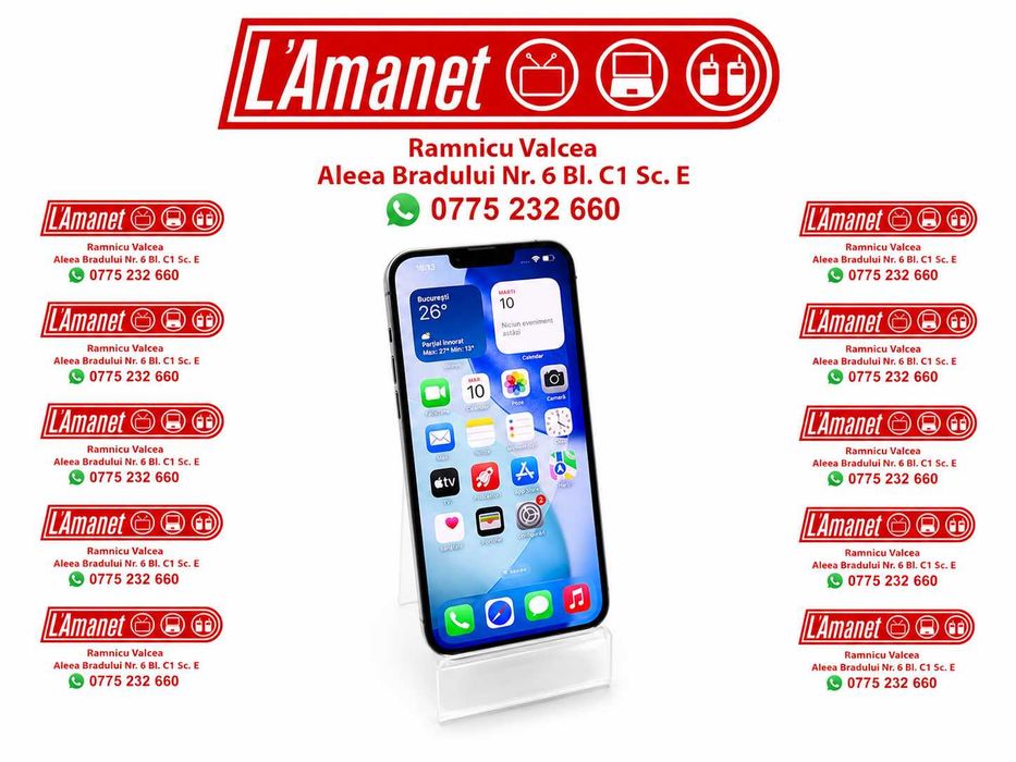 iPhone 13 Pro Max Black 128GB Codat Orange Stare Buna Bateria 100%