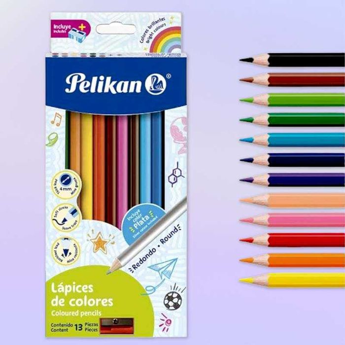 Цветни моливи 17 см Pelikan – комплект от 12 цвята