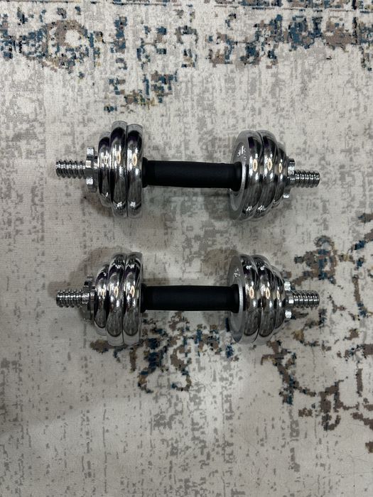 Gantel va shtanga (2in1) set - 15 kg,yangi  narx kelishamis