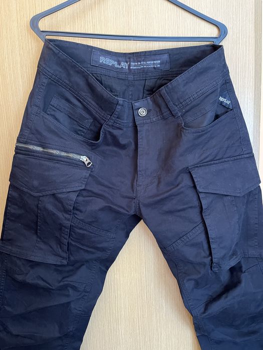 Replay Joe Cargo черен панталон 33/32