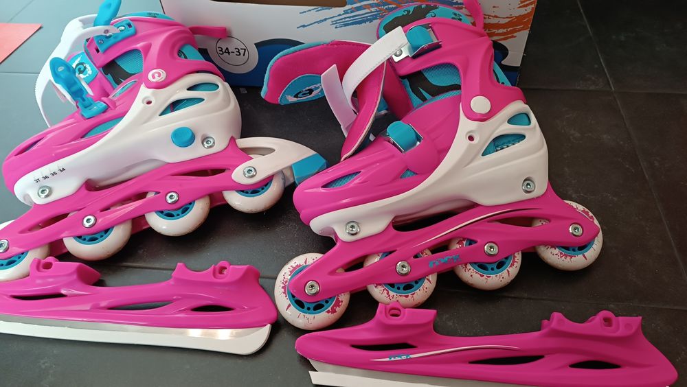 Ролери 3в1,ролкови кънки  с кънки за лед