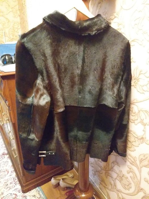 Куртка б/у кожаная двусторонняя