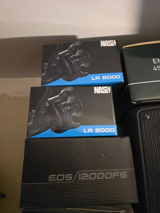 Mulinete Nash LR 8000 2 buc + 2 lansete Nash X series 10 ft , 3 lbs