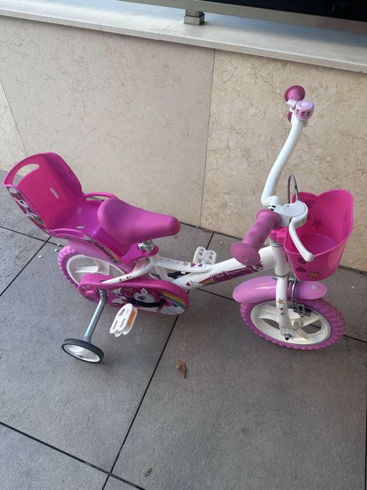 Велосипед Dino Bikes, За деца, 12'', Unicorn, Бял