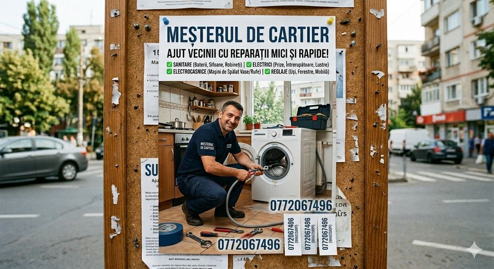 Mici Reparații Domiciliu / Meșter Sanitare, Electrice, Electrocasnice