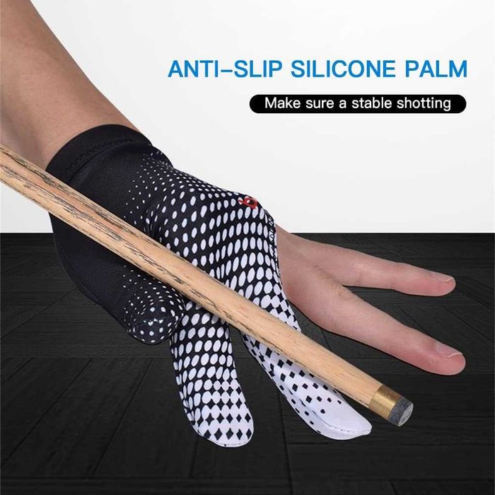 Boodun Billiard Cue Glove–професионална ръкавица за билярд с 3 пръста