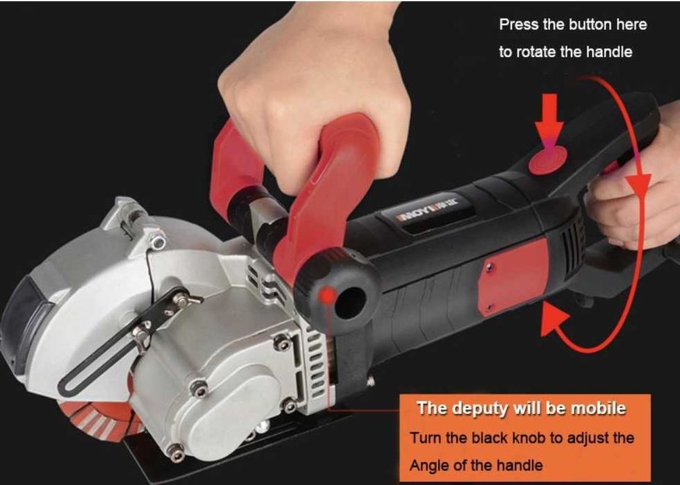 Masina slituit caneluri beton 5 discuri dia D133/D160, 2700W