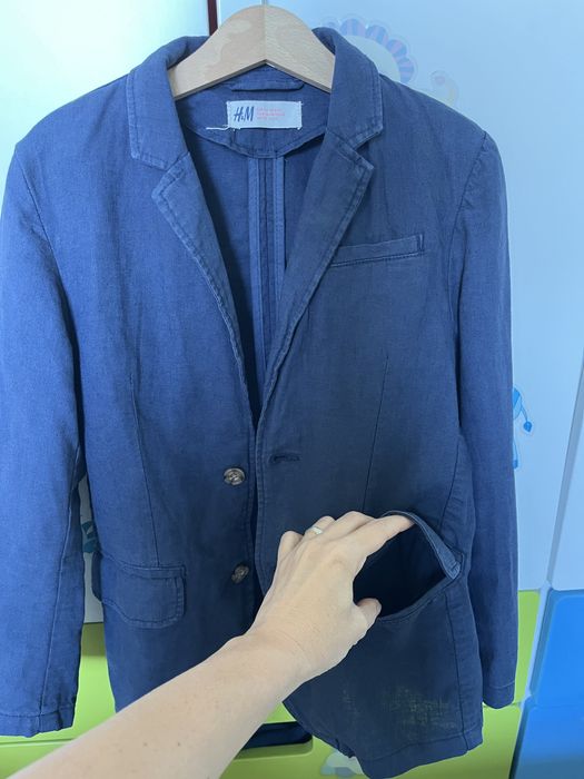 Детско сако ръст 134см H&M лен и памук