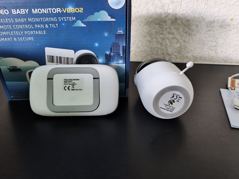 Monitor bebe camera supraveghere video copii bebelusi VB802 techsuit interfon wireless  360 grade