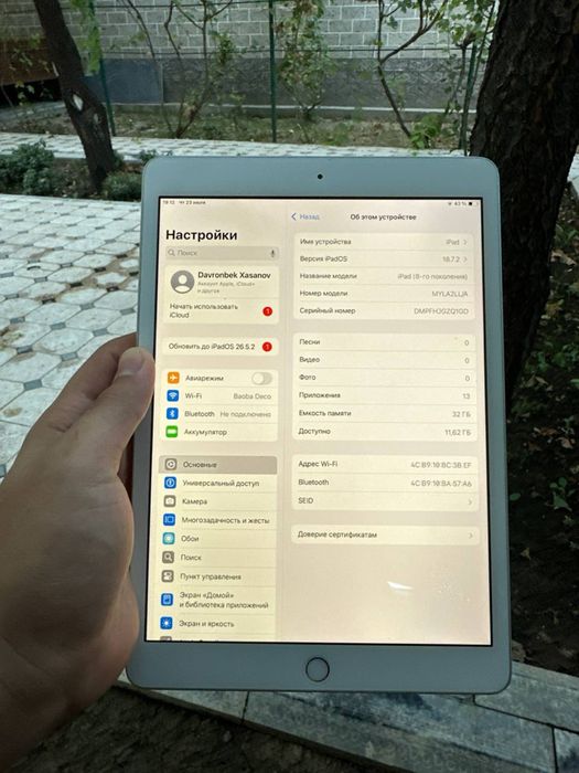 Ipad 8 ideal LLA