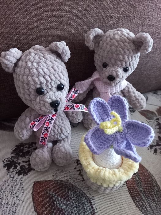 Игрушки вязаные, ручнаяработа