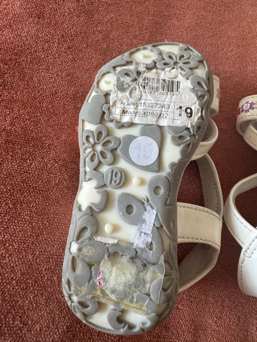 Сандальи ортопедические для девочки, размер 19