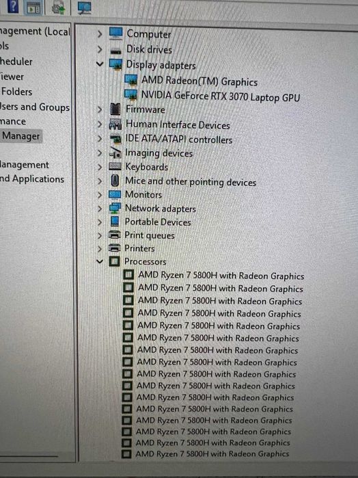 ACER nitro 5 GeForce RTX 3070