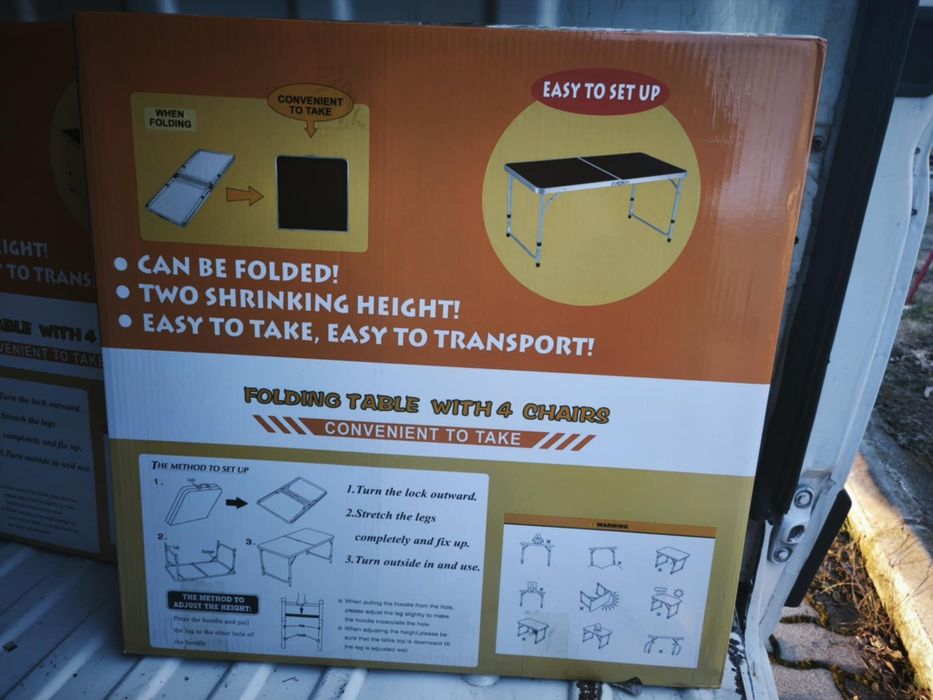 Masa pliabila tip valiza