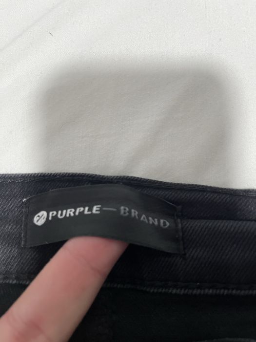 PURPLE!! Blugi Purple Negrii