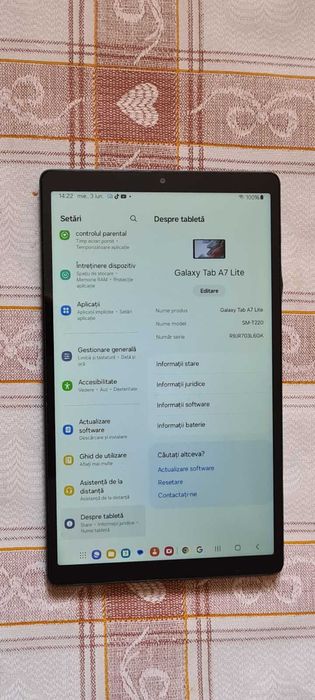 Tableta Samsung A7 Lite 8,7" in stare buna de functionare
