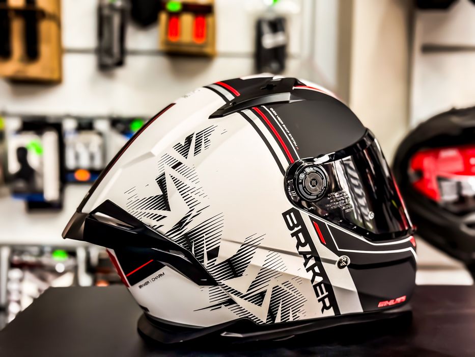 Casca Moto MT BRAKER sv Alb Mat