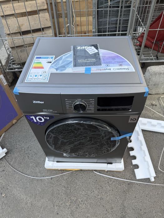 Kir yuvish mashinasi 10kg ziffler invertor