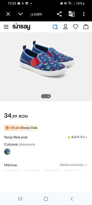 Tenesi de vara Sinsay mar 32
