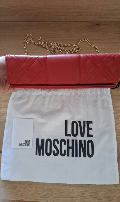 Червена дамска чанта Love Moschino
