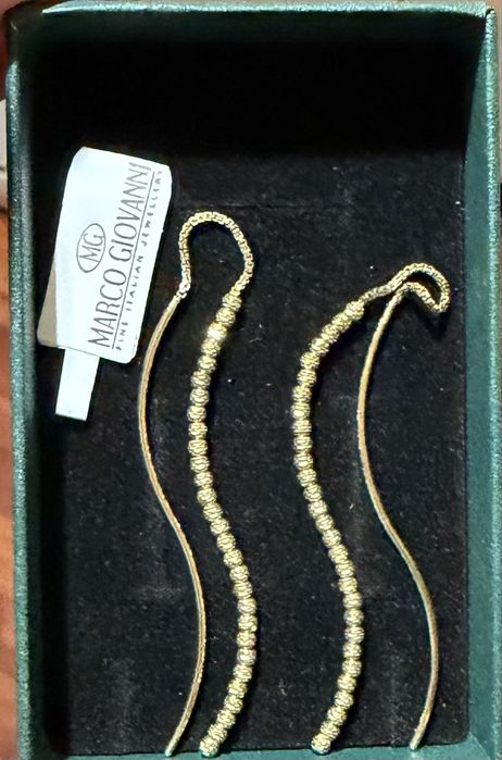 Продам золотые серьги