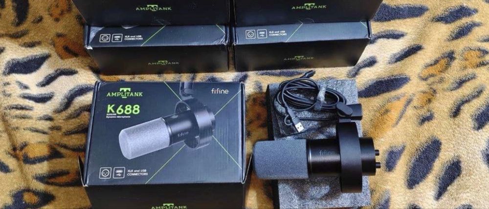 Fifine K688 Microfon noua dinamic xlr usb