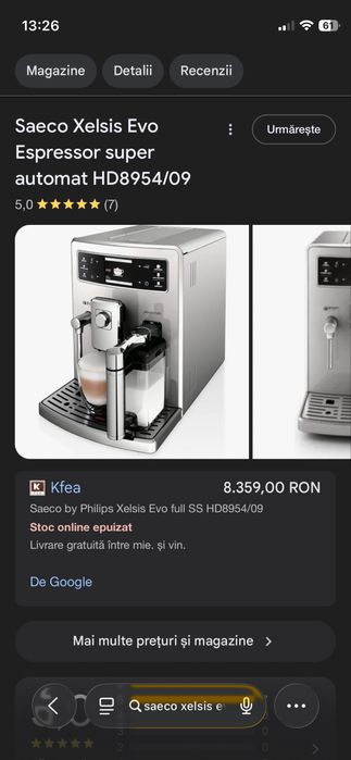 Espresor automat Saeco