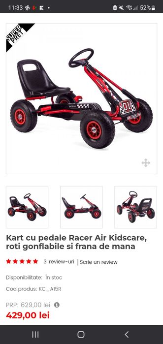 Kart pedale Kidscare
