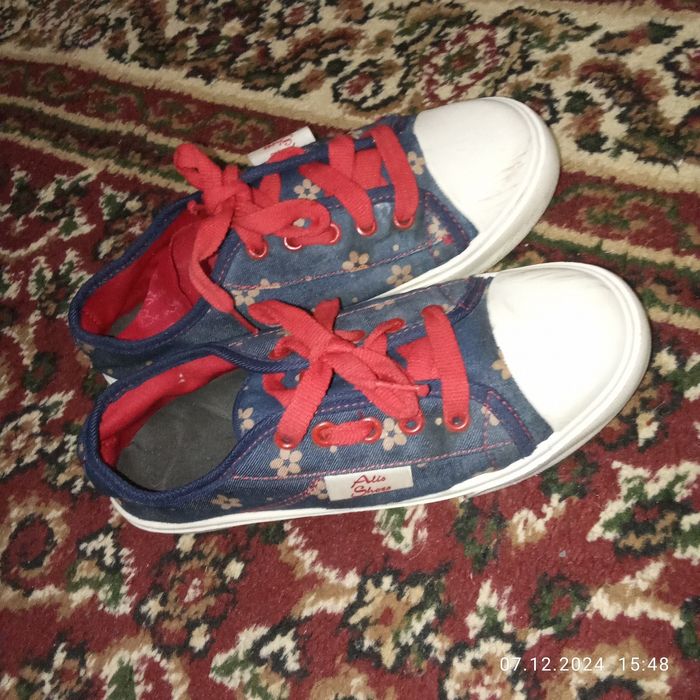 Кеды детские для девочек синие