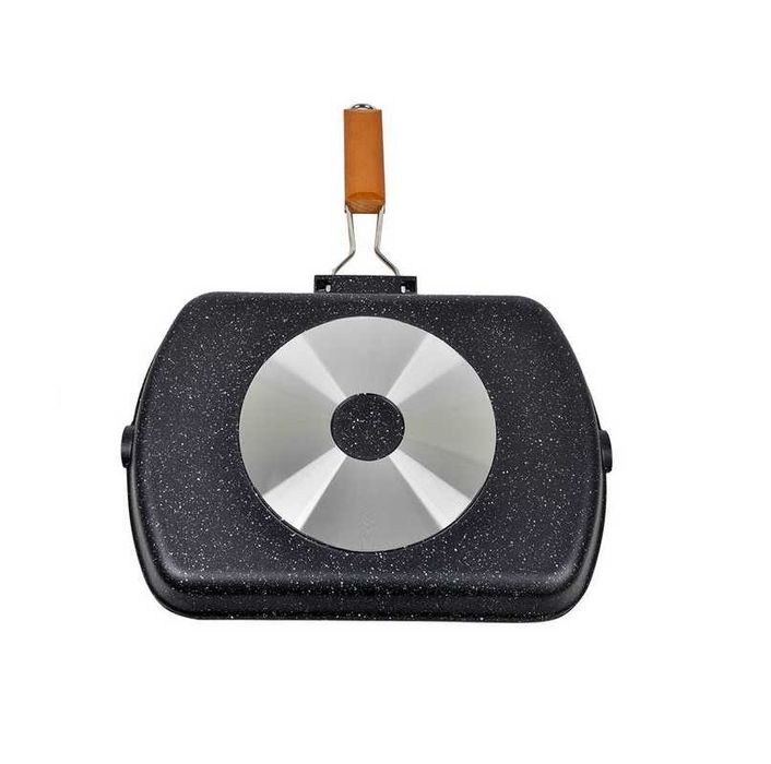 Грил тиган с незалепващо покритие Mercado Trade, Сгъваема дръжка