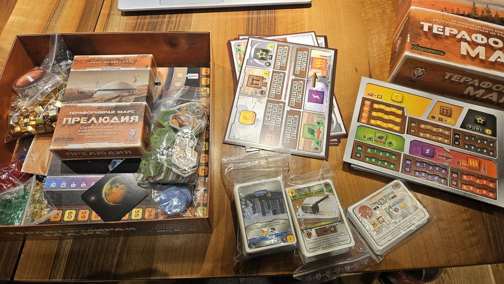 Настолна игра "Тераформирай Марс" + разширение "Прелюдия" + 3D табла