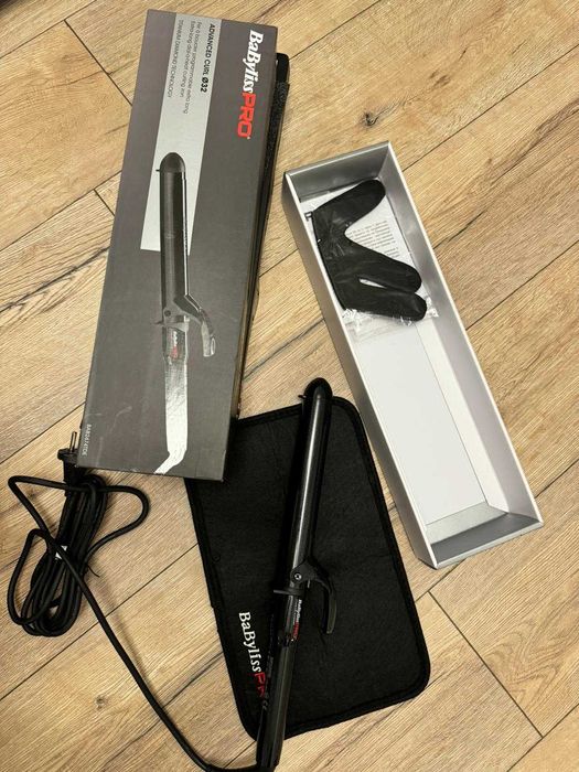 Дълга маша за коса 32 мм BaByliss PRO с дигитален дисплей