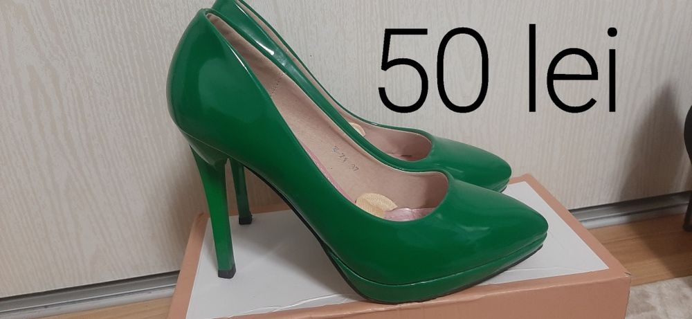 Pantofi cu toc diferite modele si culori