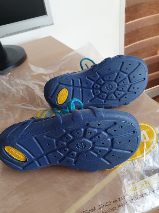 Бебешки обувки за прохождане с дишащо ходило Befado